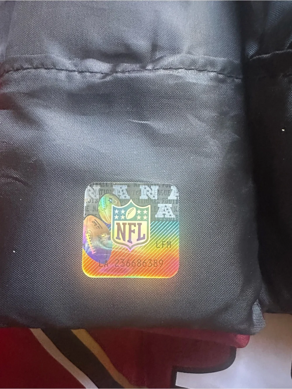 BUNDLE •2 NFL Raiders Nylon Travel Bag•4 NFL 49ers with Holographic NFL Shield•